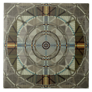 Silver Filigree Tile