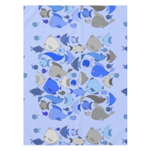 Silver Fish Tablecloth