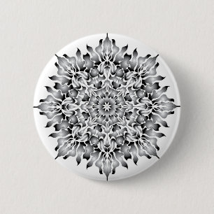 Silver Flame White Button