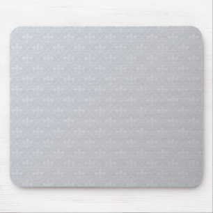 Silver Fleur de Lis Mousepad