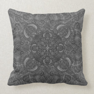 Silver Fleury Cushion