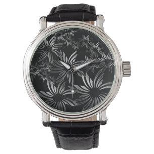 Silver Flowers Watch