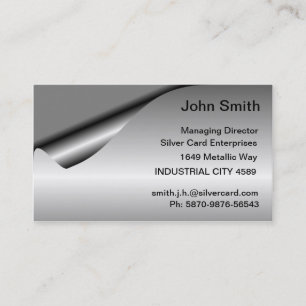 Silver Foil 2 Business Card