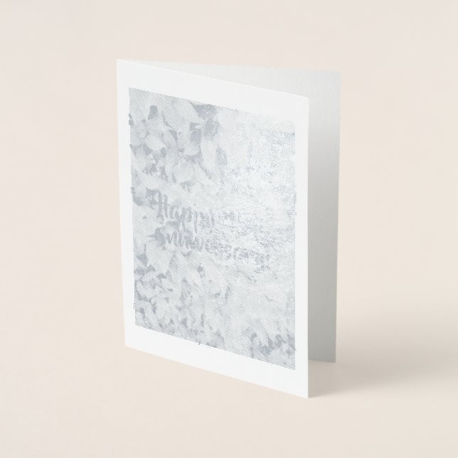 Silver Foil Card (45th anniversary) by dalDesignNZ (Front)