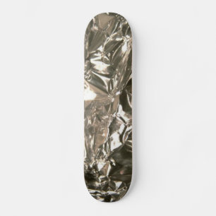 Silver Foil Design Skateboard