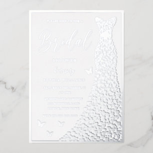 Silver Foil Dress & Border Bridal Shower
