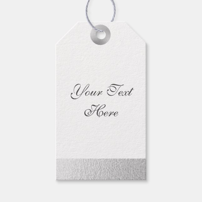 Silver Foil Gift Tags (Front)