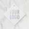 Silver Foil Hang Tags Custom Logo Diamond Shaped