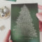 Silver Foil Illustrated Christmas Tree Card