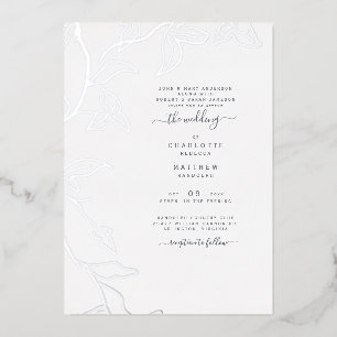 Silver Foil Ivy Both Sets of Parents Wedding