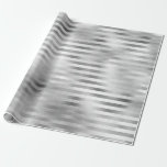 Silver Foil Striped Hanukkah Wrapping Paper<br><div class="desc">This luxury wrapping paper is super elegant!  It has a lovely multi-hued silver foil stripe.  Get enough to wrap all your Hanukkah gifts!  They'll look fabulous!</div>