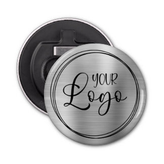 Silver Foil Your Business Logo Here Bottle Opener