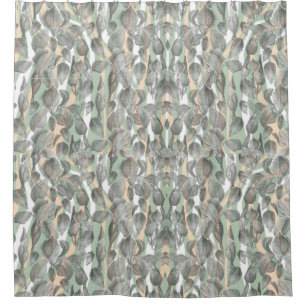 Silver Foliage Garden Shower Curtain
