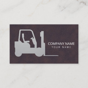  Silver  Forklift, Logisitcs - Professional Business Card