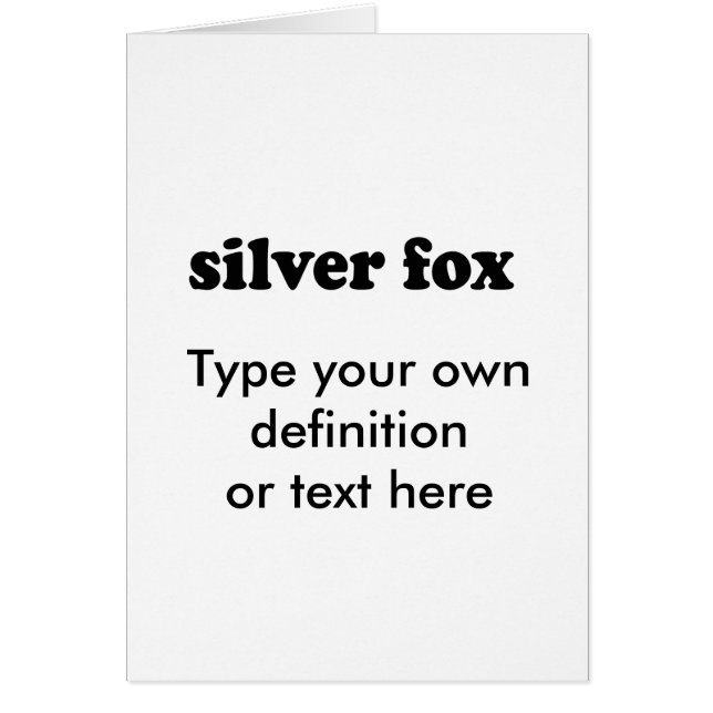 SILVER FOX (Front)