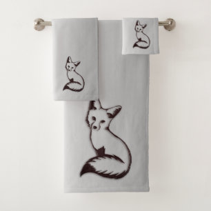 Silver Fox Bath Towel Set