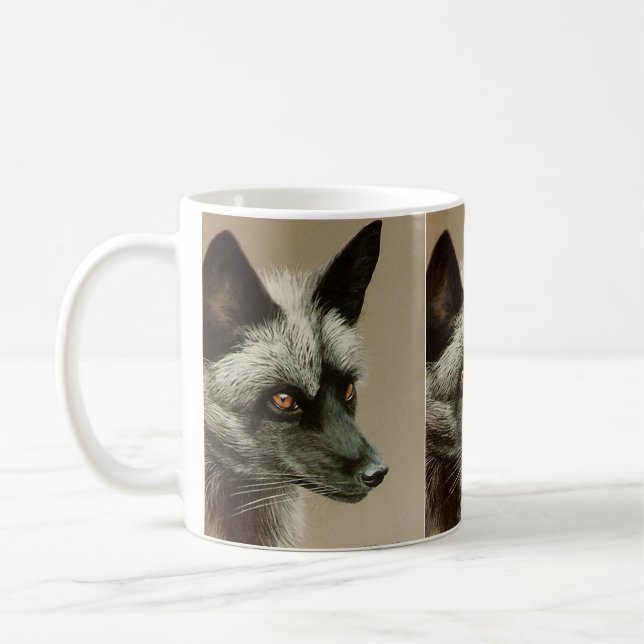 Silver Fox Coffee Mug (Left)