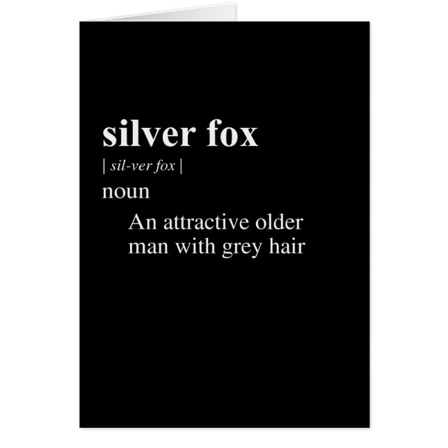 SILVER FOX DEFINITION (Front)