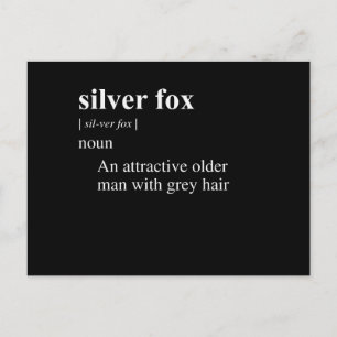 SILVER FOX DEFINITION POSTCARD