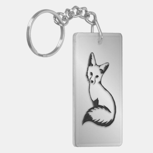 Silver Fox Key Ring (Front Left)