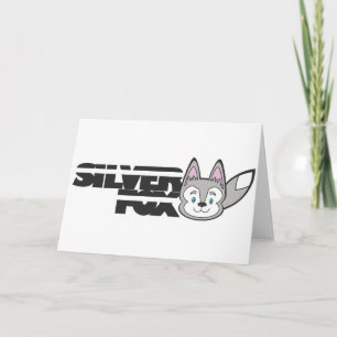 Silver fox logo card