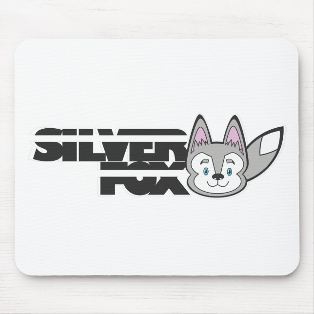 Silver fox logo mouse mat (Front)