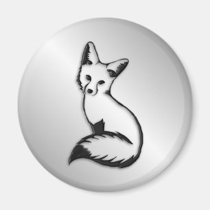 Silver Fox Magnet