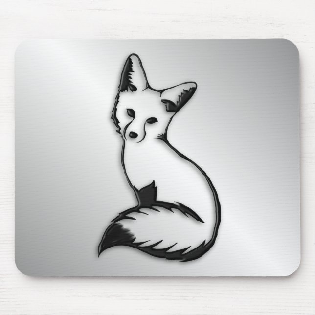 Silver Fox Mouse Mat (Front)