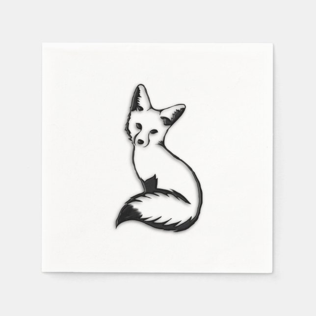 Silver Fox Napkin (Front)