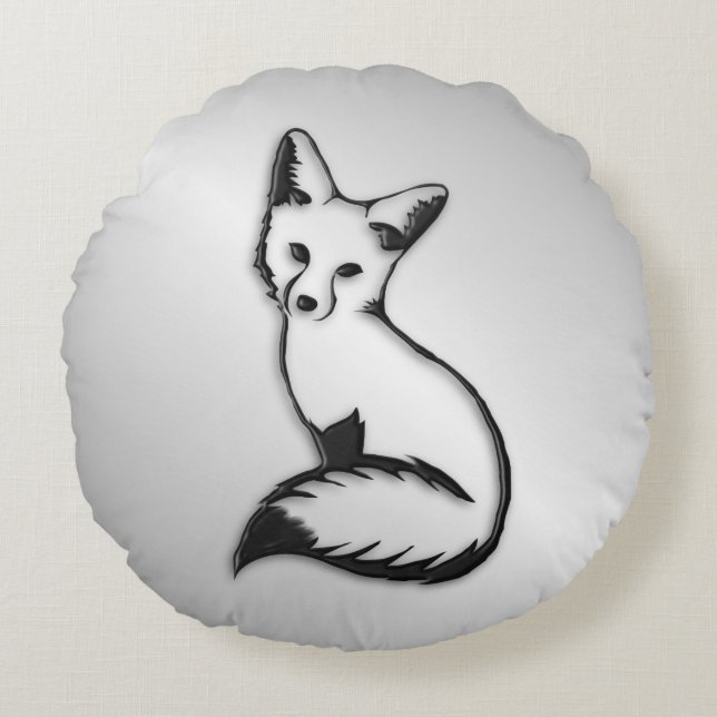 Silver Fox Round Cushion (Front)