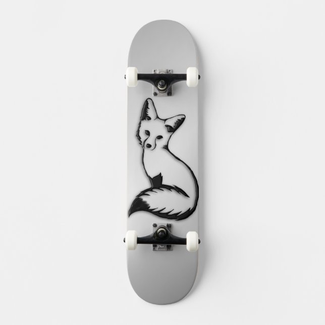 Silver Fox Skateboard (Front)