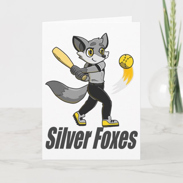 Silver Foxes Softll  Card (Front)
