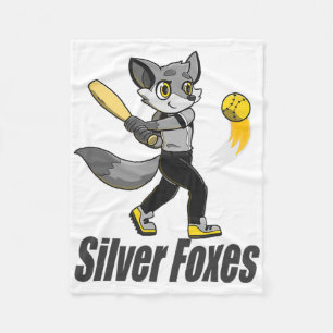 Silver Foxes Softll Fleece Blanket