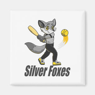 Silver Foxes Softll  Magnet