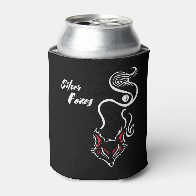 Silver Foxes Stubby Holder (Can Front)