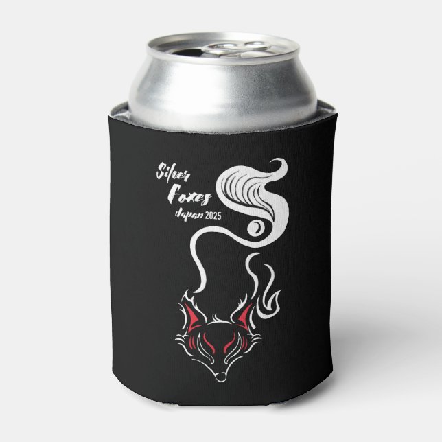 Silver Foxes Stubby Holder (Can Front)