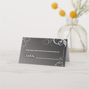 Silver frame place card