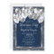 Silver Frame Sequins Balloons Navy Retirement 