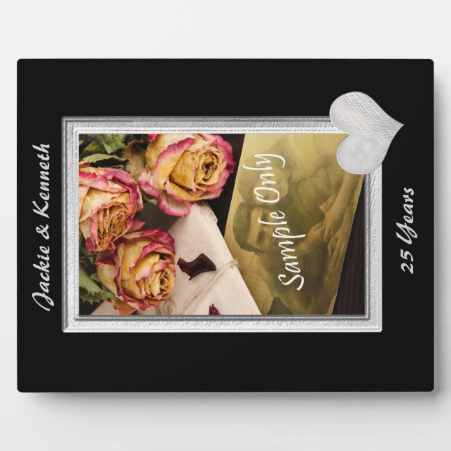 Silver Frame Wedding Anniversary Template (Front)