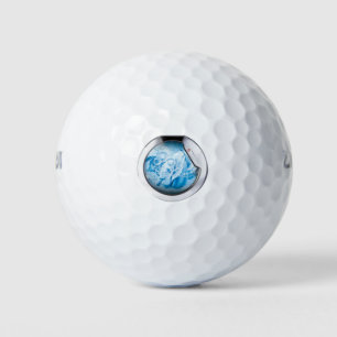 silver framed washing machine animated golf balls