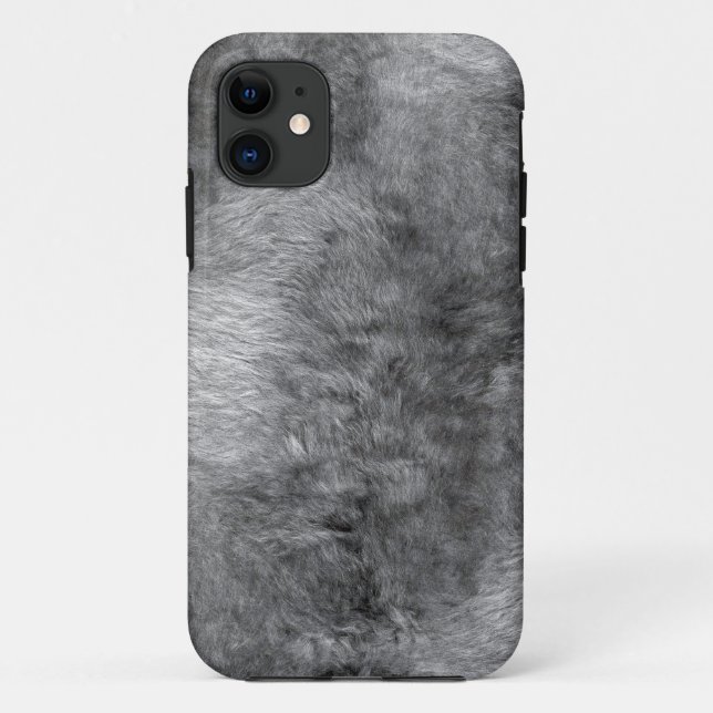 Silver Fur Case-Mate iPhone Case (Back)
