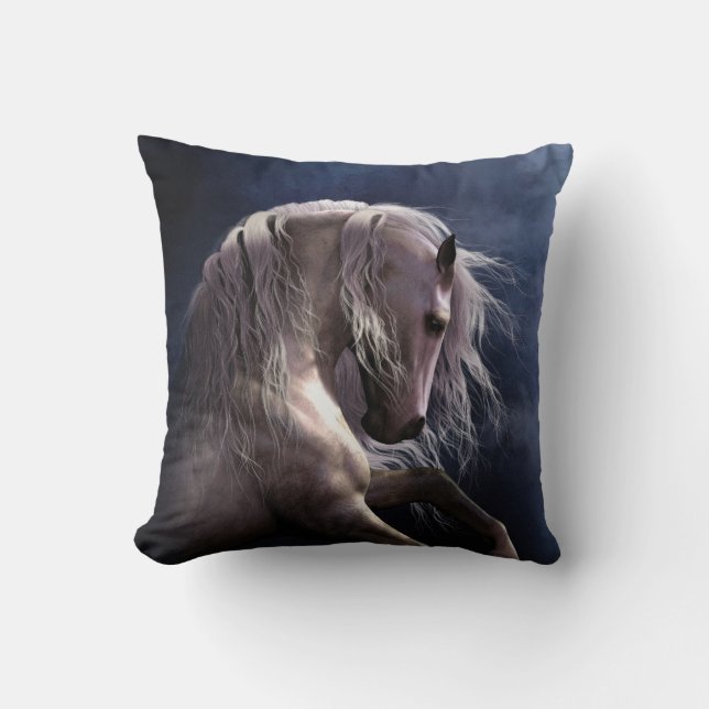 Silver Ghost Designer Pillow (Front)