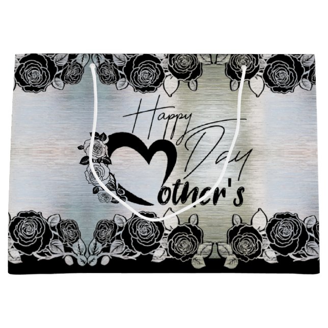 Silver Gift Bag for Mother's Day (Front)