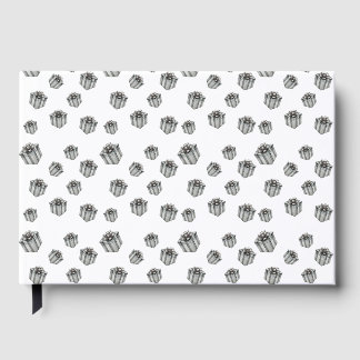 Silver Gift Boxes Elegant Holiday Premium Party Guest Book