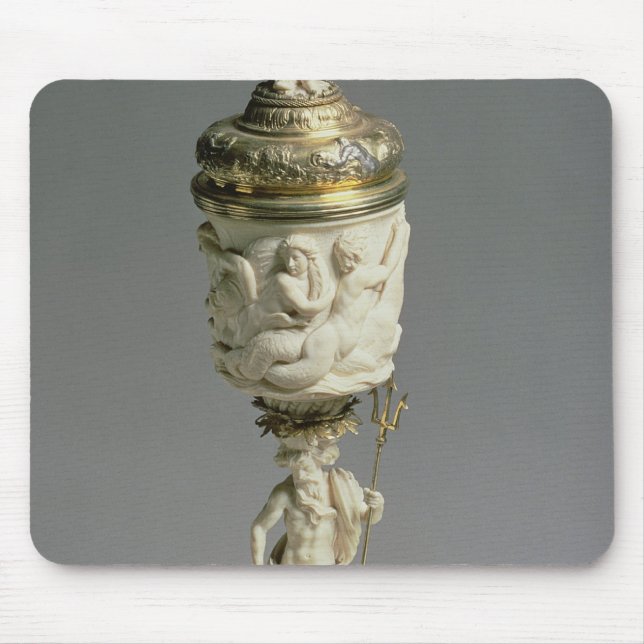 Silver gilt and carved ivory goblet mouse mat (Front)