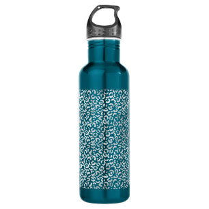 Silver Glam Leopard Print 710 Ml Water Bottle
