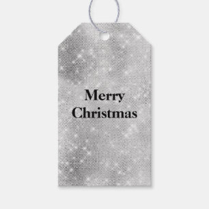 Silver Glam Sparkle Glitz  Gift Tags