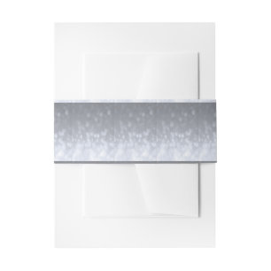 Silver Glimmer Invitation Belly Band