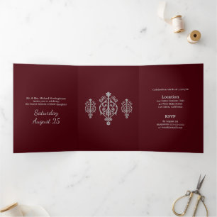 Silver Glisten Sweet 16 Party Invitation