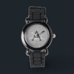 Silver Glitter and Sparkle Monogram Luxury Watch<br><div class="desc">Silver Faux Glitter and Sparkle Elegant Monogram Watch. This Watch can be customised to include your initial and first name. The Glitter Watch makes a great Bridal Shower,  Birthday Party or Bachelorette Party gift for that special person who loves pink.</div>